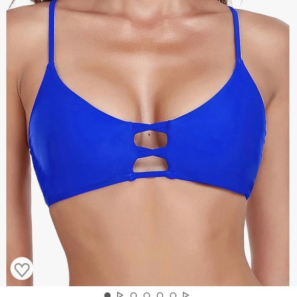 RELLECIGA Women's Strappy Bikini Top designed in Paris size L - Picture 6 of 8